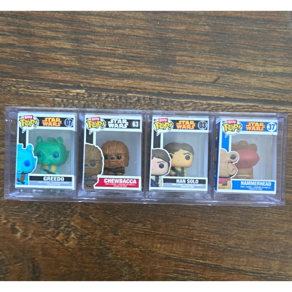 Funko Pop! Bitty Star Wars Vinyl 4-Pack Greedo Chewbacca Han Solo Hammerhead